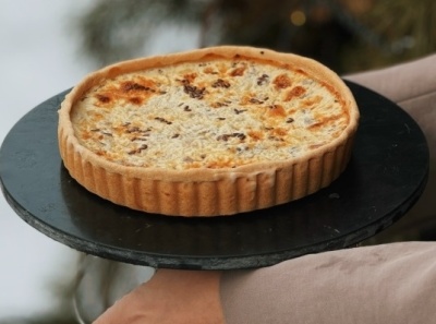 фото Лотарингский пирог с курицей и грибами